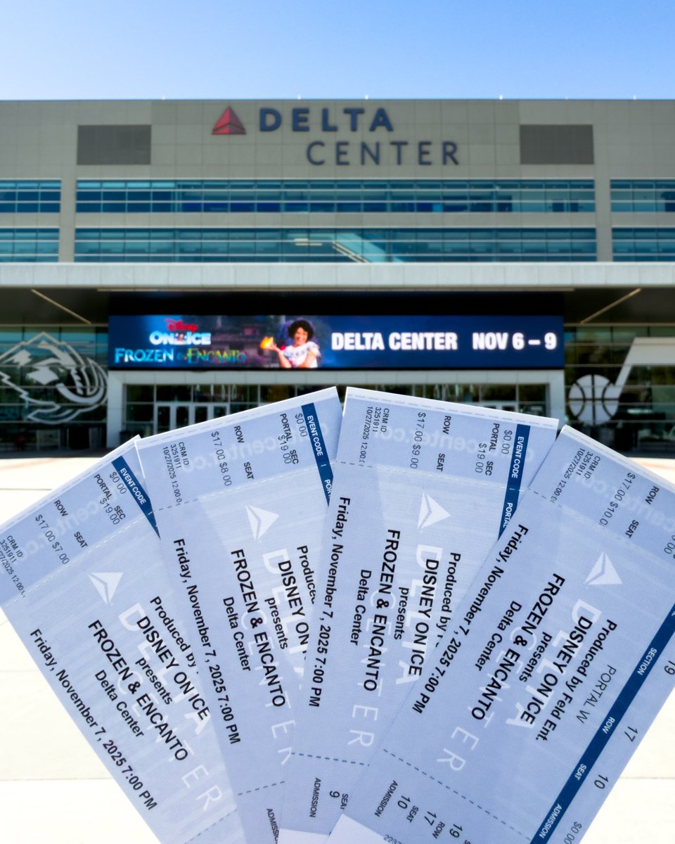 deltacenter's tweet image. 𝗚𝗜𝗩𝗘𝗔𝗪𝗔𝗬: Win 4 tickets to @DisneyOnIce presents Frozen &amp;amp; Encanto at #DeltaCenter on November 7!

To enter:
1️⃣Follow @deltacenter
2️⃣RT
3️⃣Tag a friend

*The winner will be DM&apos;d on 11/1.