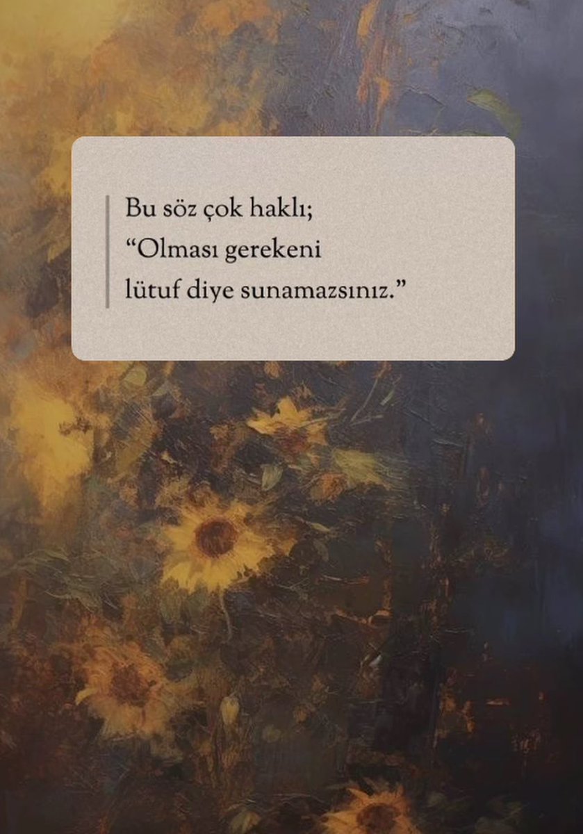 Küçük bir hatırlatma. 🍂