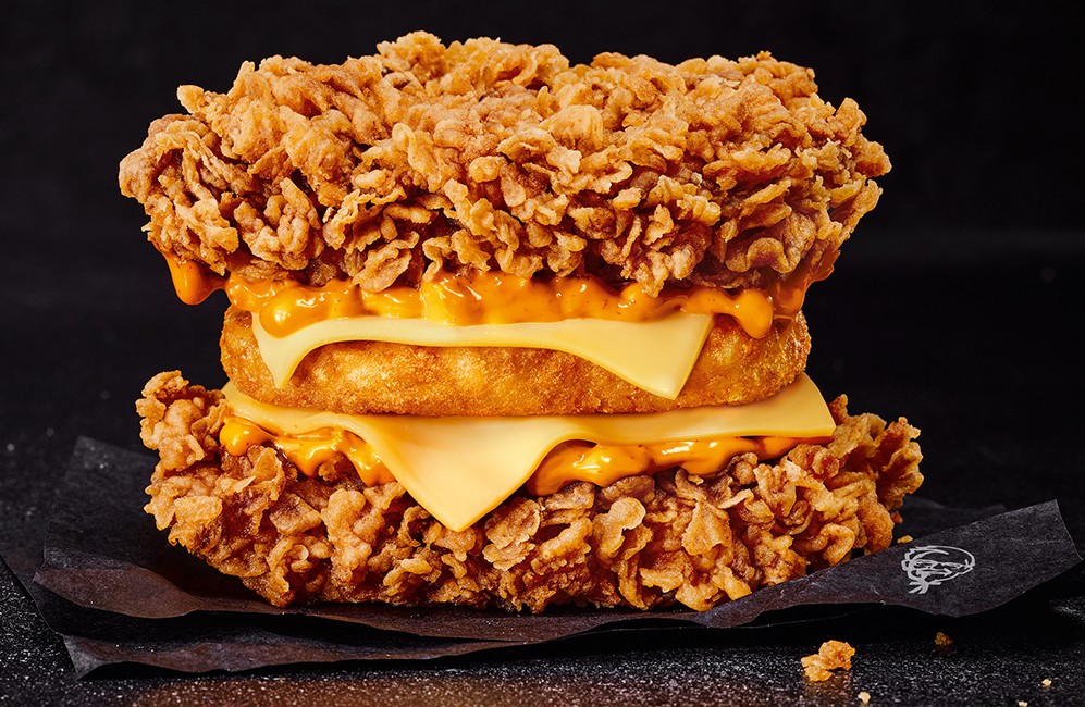 It’s back… and it’s hotter than ever 🔥

The legendary Zinger Double Down has returned to <a href="/KFC_UKI/">KFC UK</a> for a limited time only!

Get it before it’s gone, available until 9th November.