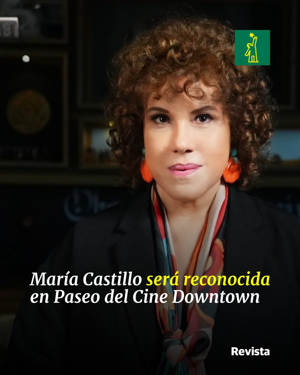 📽 |#CineDL| Caribbean Cinemas y Downtown Center anunciaron la inmortalización de la actriz, directora y productora María Castillo en la quinta edición del Paseo de las Estrellas del Cine Dominicano, el 11 de noviembre.

🔗ow.ly/ELwv50XjU34

#DiarioLibre #Actriz