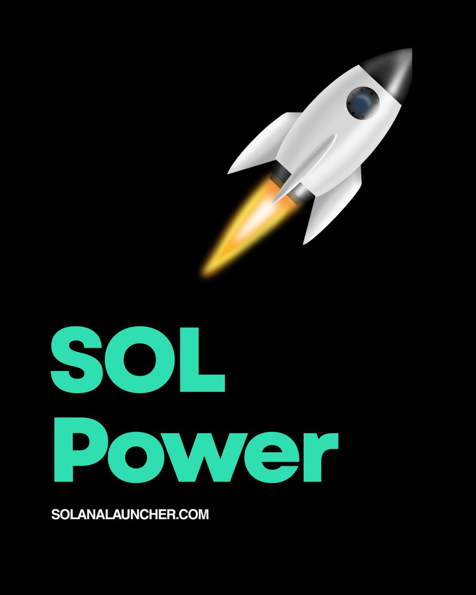 SolanaLauncherS's tweet photo. Fueling up with pure SOL Power 🚀
https://t.co/brHojNm4Sk
#SOLPower #Solana #CryptoLaunch #NextGenBlockchain #memecoin https://t.co/MgUXVTklSD