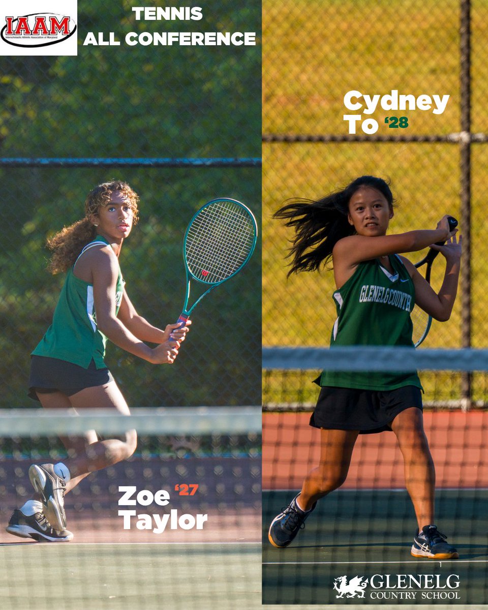 Congratulations to Zoe Taylor '27 and Cydney To '28 for earning IAAM All C Conference honors!

#godragons #glenelgcountry