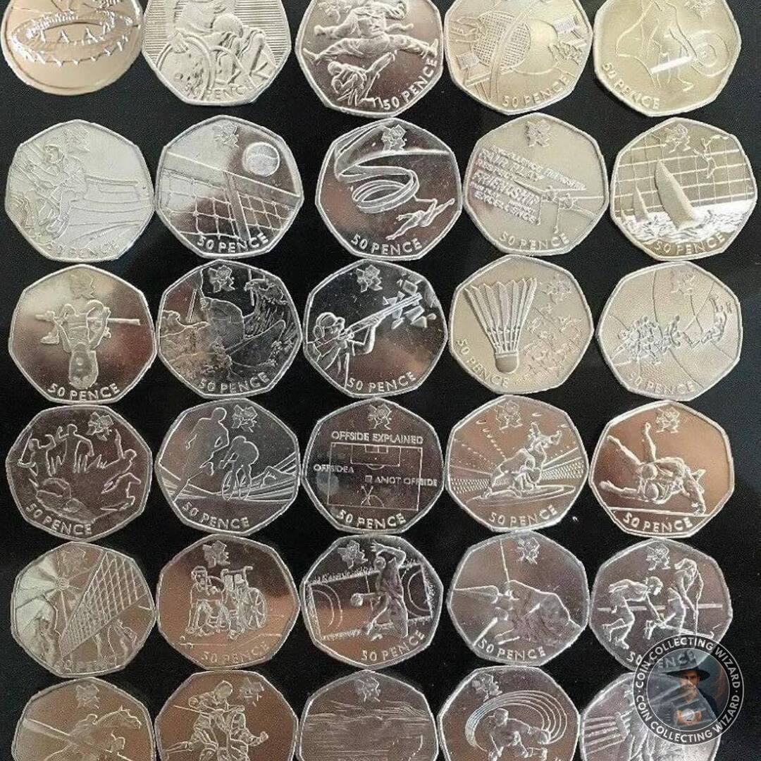 CoinCollectWiz's tweet photo. Which Olympic 50p coin is your favourite? #olympic50p #50pcollector #coinmastercoins #coinsofinstagram #rarecoins #coincollectinguk https://t.co/dBJAem78TU https://t.co/iC5ErbE4YP