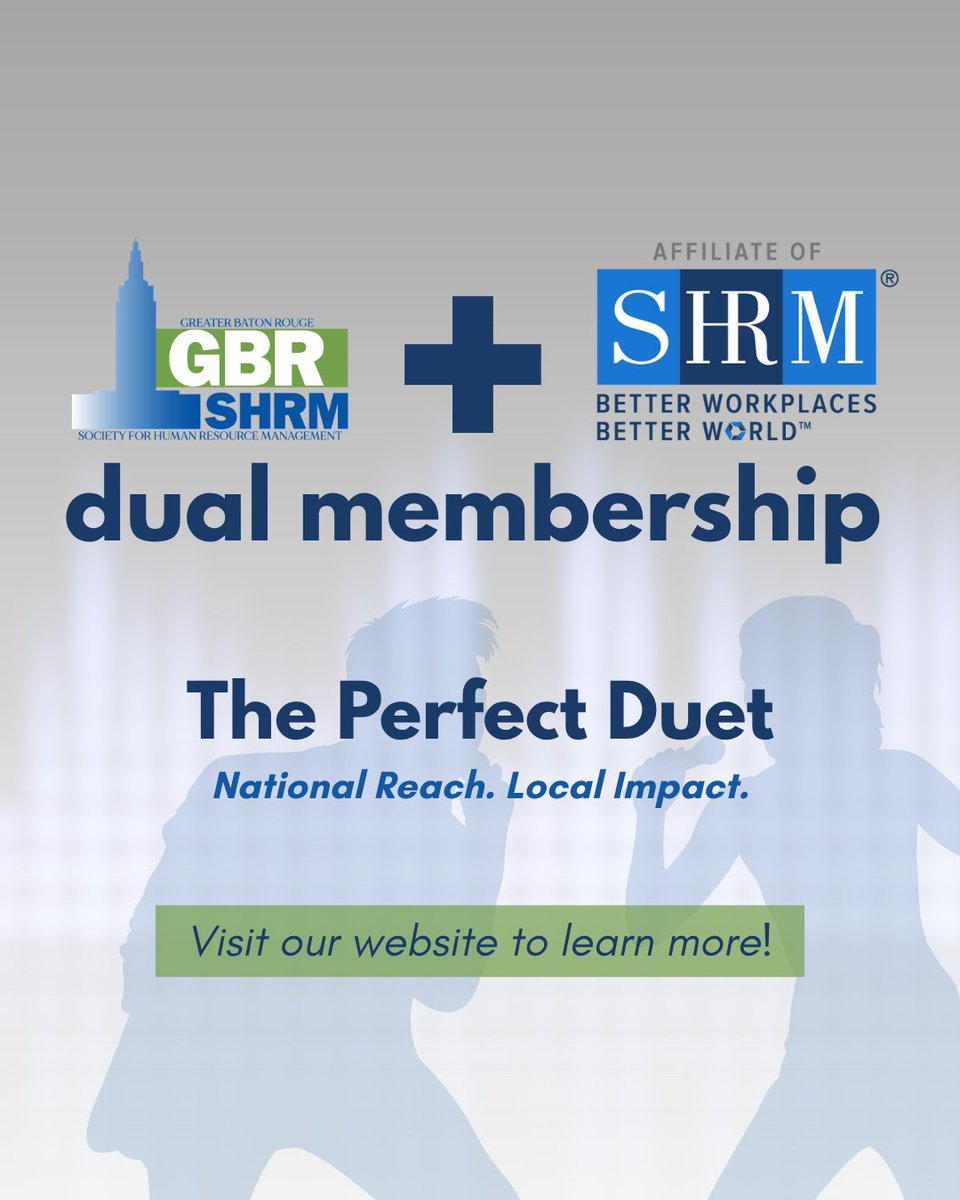 GBR SHRM is solidifying it's partnership with <a href="/SHRM/">SHRM</a>  (Society for Human Resource Management) by joining SHRM's Dual Membership Program effective December 8, 2025. Learn more: gbrshrm.wildapricot.org/Dual-Membership.