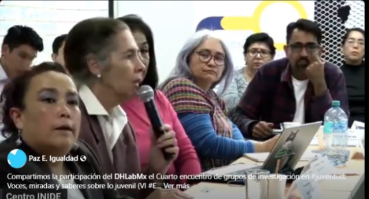 <a href="/LauraToribio2/">Laura Toribio</a> <a href="/IskraRojo/">Iskra A. Rojo N. Coordinación El Heurístico</a> <a href="/CELAPAZSC/">CELAPAZ</a> <a href="/sij_unam/">SIJ-UNAM</a> <a href="/MeTooUDG/">MeTooUDG</a> <a href="/SurtcUaq/">Defensoría Audiencias SURTC UAQ</a> <a href="/RadioUNAM/">Radio UNAM</a> <a href="/noranor2014/">CarnalitaDeLasMujeresDelMundo #XX 🇵🇸</a> <a href="/ciudadanaIMER/">Radio Ciudadana</a> <a href="/VioletaRadiOnL/">Violeta Radio</a> <a href="/cineastasunidas/">Cineastas Unidas</a> <a href="/NoraJaraOficial/">Nora Patricia Jara (cuenta oficial)</a> <a href="/Reforma/">REFORMA</a> <a href="/Reporte_Indigo/">Reporte Índigo</a> 🔴 "Políticas y #Violencia en universidades".

🟣 Proyecto #DHLabMx: Armonización Normativa en IPES y universidades de México y América Latina. 

Presentaron:
Dra. Ángeles Corte Ríos (CELAPAZ/DHLabMx), 
Dra. Iskra Rojo y 
Rosa Salazar: facebook.com/share/v/1CgKAU…

<a href="/cineastasunidas/">Cineastas Unidas</a>