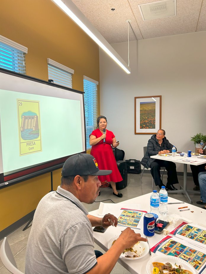 FSCWI's tweet image. At ICARP’s in-person workshop CWI used an interactive game of  Water Lotería to engage participants and explore practical educational strategies.