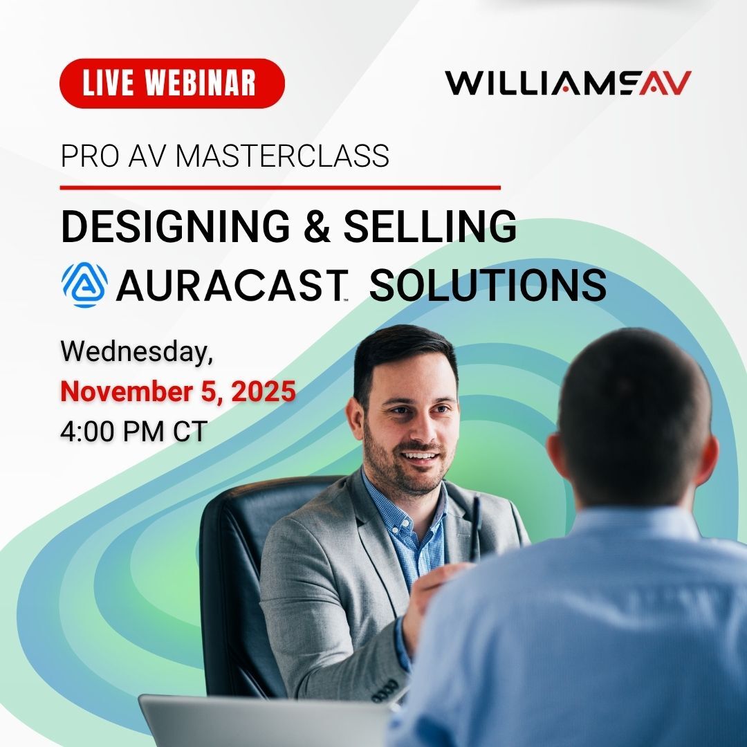 Auracast™ is opening new doors for Pro AV. Learn how broadcast audio delivers inclusive, low-latency, high-quality sound  + new business for integrators. Nov 5 | 4PM CT | Free 1-hr masterclass Register → hubs.la/Q03Qm1Mp0 #Auracast #ProAV #AVTweeps
