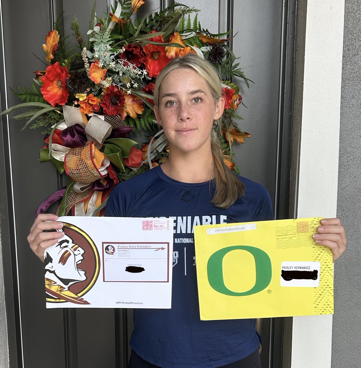 Came home to some Wednesday mail. Thank you so much <a href="/FSU_Softball/">Florida State Softball 🥎</a> and <a href="/OregonSB/">Oregon Softball</a>. Looking forward to future interactions with these two great programs!
<a href="/Coach_Alameda/">Lonni Alameda</a> <a href="/FSU_CoachWilson/">Travis Wilson</a> <a href="/TCam_FSUSB/">Troy Cameron</a> 
<a href="/MelyssaLombardi/">Melyssa Lombardi</a> <a href="/Sam_Marder/">sam marder</a> <a href="/lysssscat32/">Alyssa Palomino-Cardoza</a> <a href="/syd_syd2/">Sydney Joy Romero OLY</a> 
<a href="/TampaMustangsKV/">Tampa Mustangs - KV</a> <a href="/jodi7us/">Jodi Bayles</a>