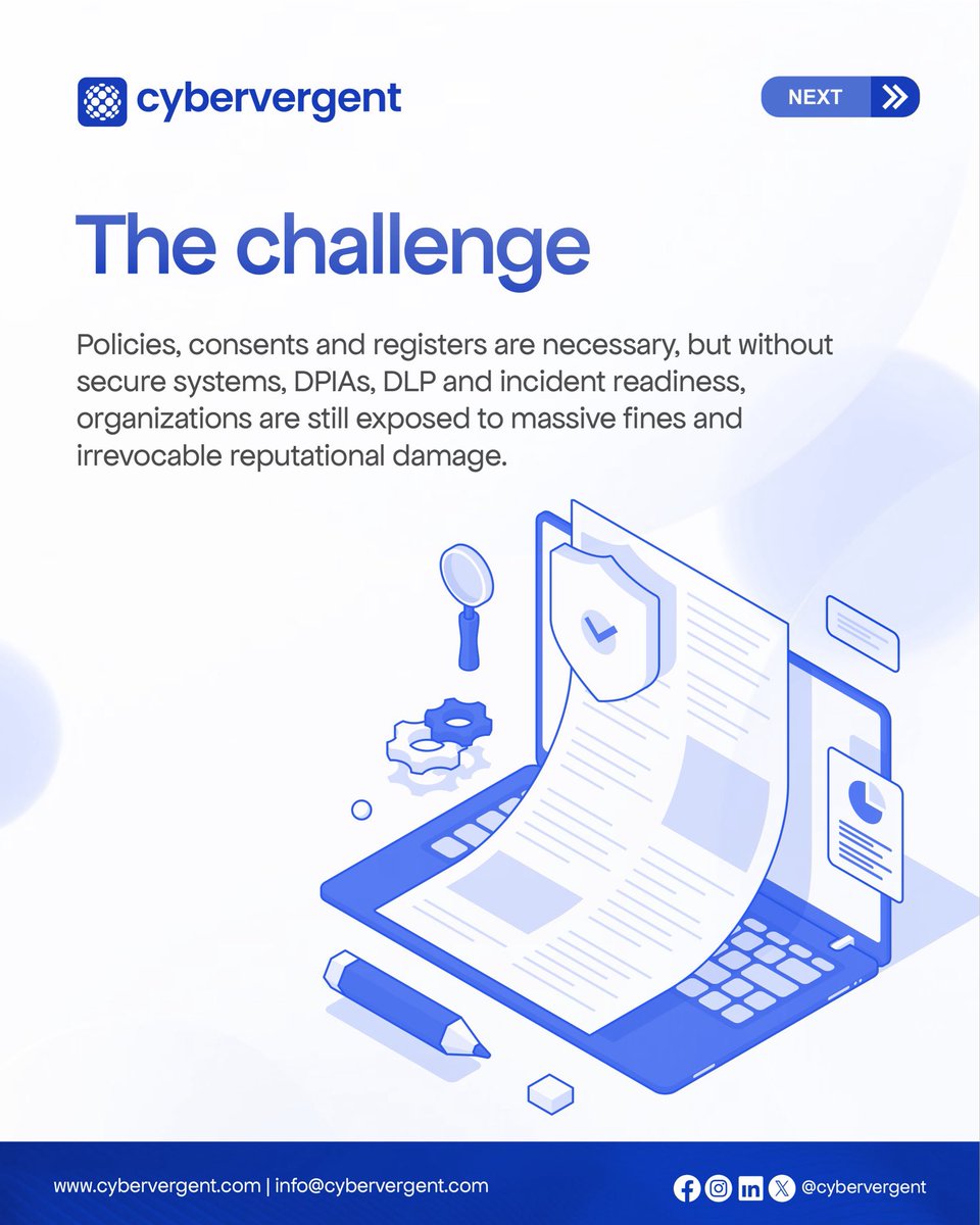 cybervergent's tweet image. Regulators in the Middle East &amp;amp; Africa are no longer asking for policies, they’re asking for proof.
Their message is clear: policy alone won&apos;t save you. Fines are now being issued for expired security controls and failed protections, not just bad paperwork.