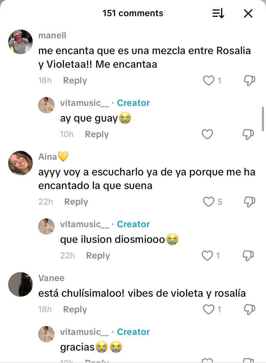 albbaay's tweet photo. me acaba de salir en tiktok una artista emergente promocionando su primer disco y muchos de los comentarios eran esto, imagina ser tan referente https://t.co/iO8MYPMfNU