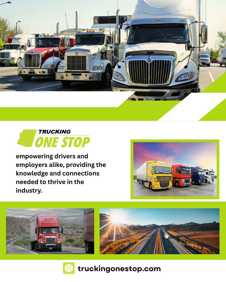 Thinking about getting your CDL? The trucking industry is full of opportunity — great pay, job security, and the freedom to choose your own path. Whether you want to stay local or hit the open road, your journey starts here with Trucking One Stop.

💪 truckingonestop.com/signup/