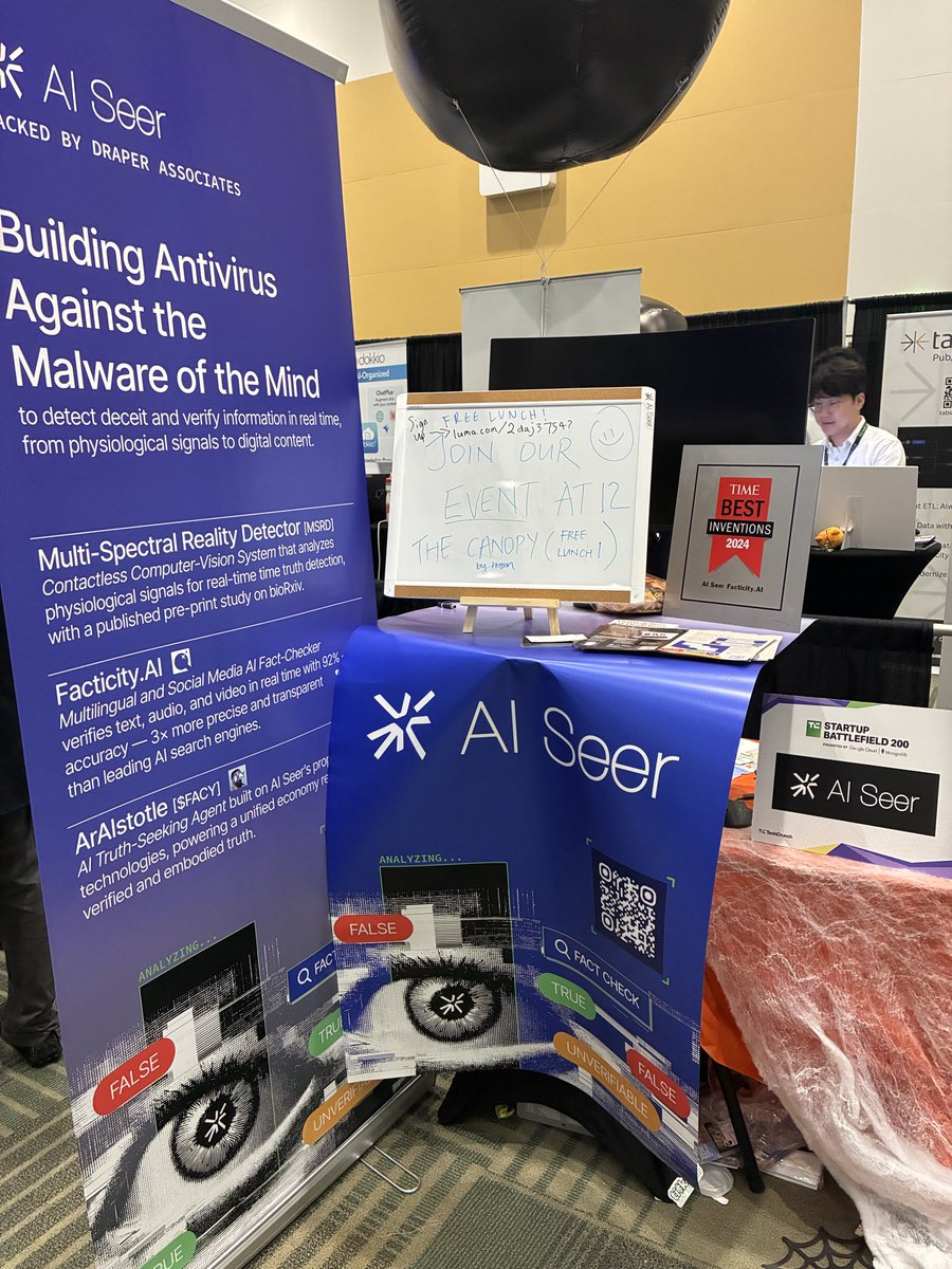 Learn the Truth beyond being a <a href="/TechCrunch/">TechCrunch</a> Finalist at luma.com/2daj3754

Also we’re now officially out for lunch.