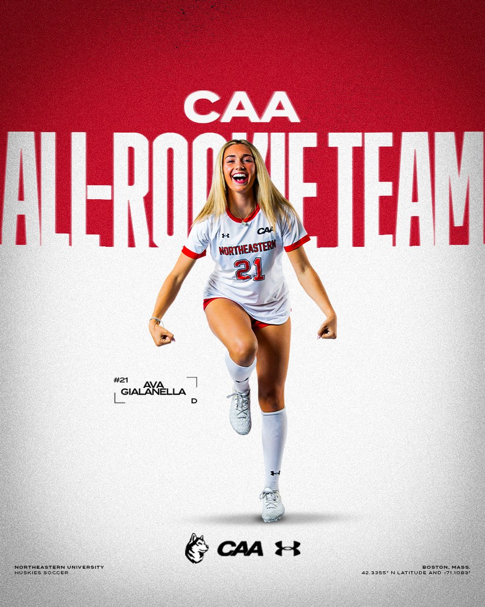 First season, first career CAA honors! 

Freshman Ava Gialanella has been named to the CAA All-Rookie Team! 

📰: tinyurl.com/2cuuuuul
