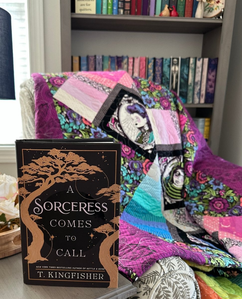 VGDesigns's tweet image. Each piece in this quilt carries that same spirit - stitched with patience, touched by imperfection, and layered with heart. 💜 

This witchy work of art is available NOW - grab it before it’s gone through the link in our bio! 🔮 Victoriagleasuredesigns.com or visit our Etsy shop