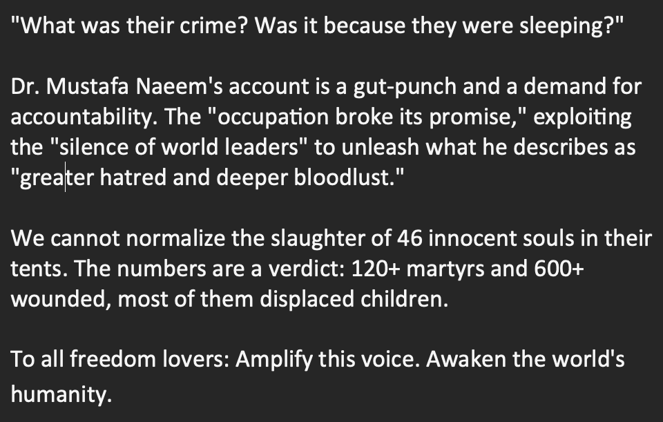 TheRealMansourV's tweet photo. @MostafaBNaim1 #GazaGenocide #SaveTheDisplaced #ShareTheTruth https://t.co/JnNC9zrmiy
