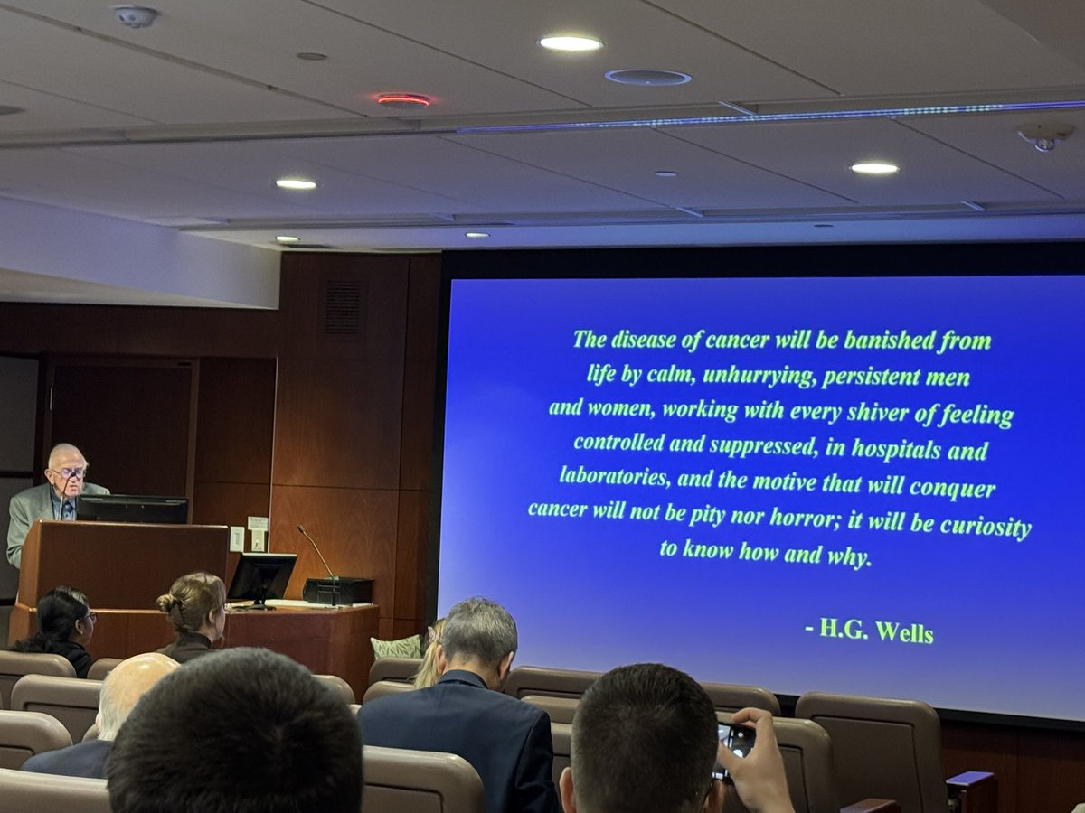 We at <a href="/MayoCancerCare/">Mayo Clinic Comprehensive Cancer Center</a> were visited by a true giant in the field of oncology today. None other than Dr. Lawrence Einhorn. A riveting talk, mostly focused on testis cancer as expected but lots of other goodies in there too. The final slide, a quote from H. G. Wells is very fitting.