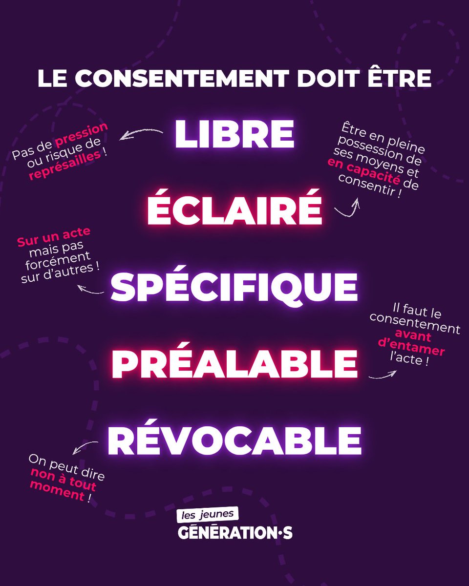 Immense victoire féministe 🟣

Le Parlement change enfin la définition pénale du viol, validant que le consentement doit être libre, éclairé, spécifique, préalable et révocable.

Le chemin est encore long mais céder ne sera plus jamais consentir.
