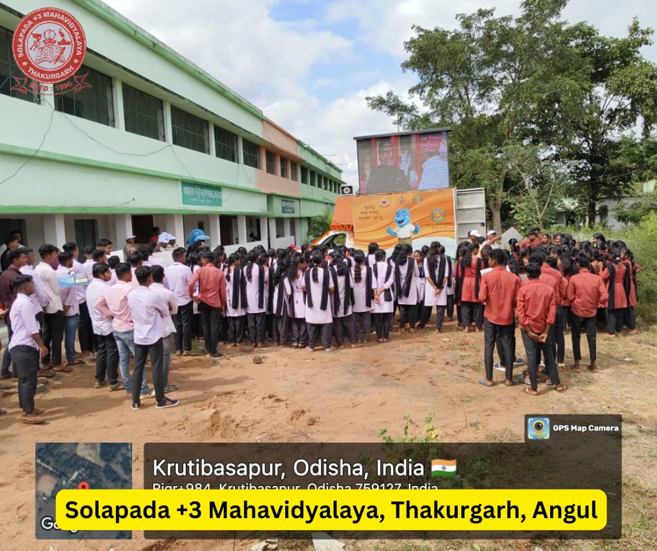 3Solapada's tweet photo. Cybercrime Awareness programme organised by the Police Department - Thakurgarh Police Station, Thakurgarh Solapada +3 Mahavidyalaya, Thakurgarh Dist. Angul

#MoCollege #thakurgarhcollege #solapadadegreecollege #dheodisha #CyberSecurity #CyberAwareness #cybercrime https://t.co/RaWSTiEj67