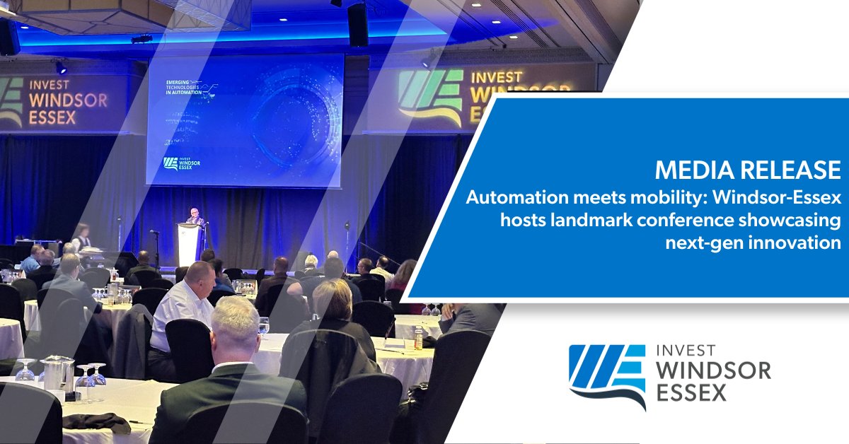 _investwe's tweet image. Media Release: Automation meets mobility: Windsor-Essex hosts landmark conference showcasing next-gen innovation
Read more: hubs.ly/Q03QgPN20
#EmergingTech2025 #MobilityTransformation #WindsorEssex #Ontario #conference #tradeshow #innovation #automation #mobility