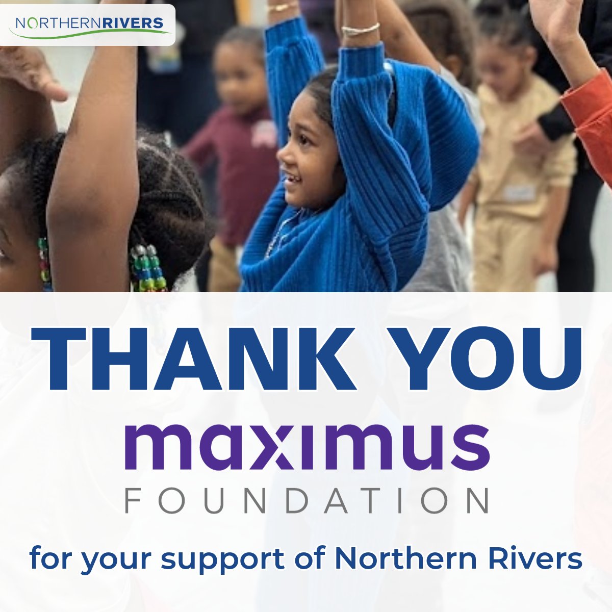 We wanted to thank our friends at the Maximus Foundation for their support of our Early Learning Center and Head Start Programs! Their support helps to create positive change and serve those who need us most in our community.