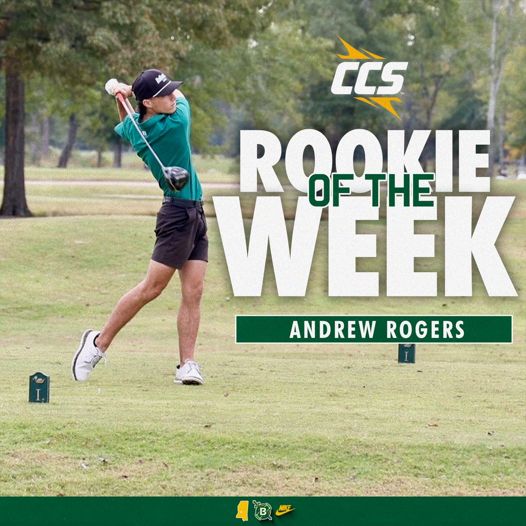 𝐂𝐂𝐒 𝐑𝐨𝐨𝐤𝐢𝐞 𝐨𝐟 𝐭𝐡𝐞 𝐖𝐞𝐞𝐤 

Congratulations to Andrew Rogers on earning his first CCS Rookie Golfer of the Week honors after posting a Top 15 finish at the Belhaven Invitational

🔗  | bit.ly/47qxak8 

#GoGreen | @BelhavenGOLF_