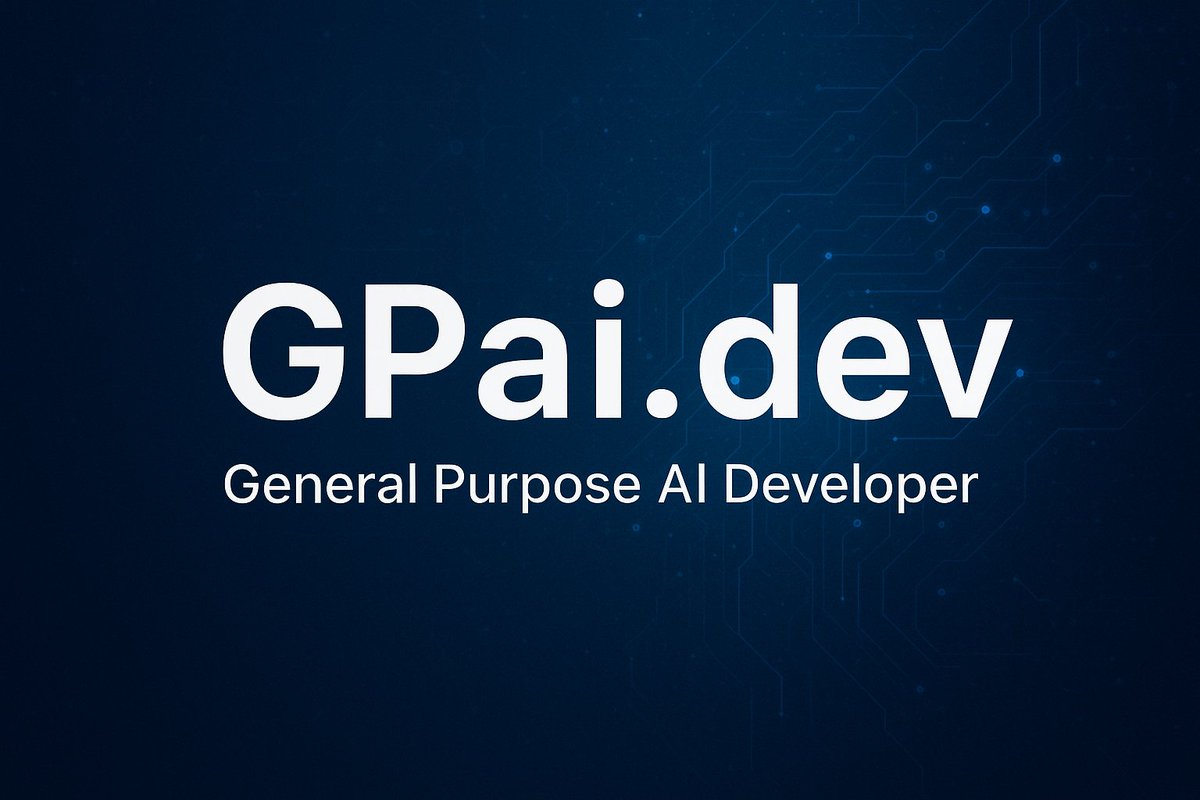 GPAi.dev (General Purpose AI Developer) — a powerful name for anyone shaping the future of AI. Ideal for developers, startups, or platforms creating flexible, all-purpose AI tools and frameworks. A bold domain for those who don’t just follow AI — they build them.