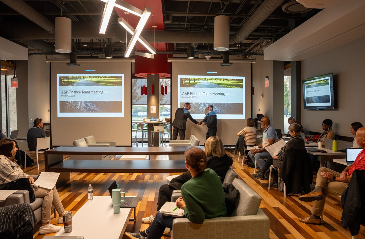 Senior Vice President of A&amp;P <a href="/ckabourek/">Chris Kabourek</a> stopped in on A&amp;P finance's team meeting this morning to discuss goals for the year and thank them for their hard work keeping A&amp;P running smoothly.