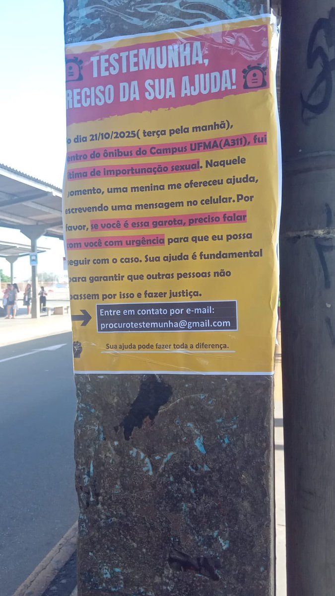 piabinhama's tweet image. COMPARTILHEM!!!

Faça esta mensagem chegar à menina que ajudou a moça que sofreu importunação sexual no 311 (ônibus CAMPUS UFMA)!
