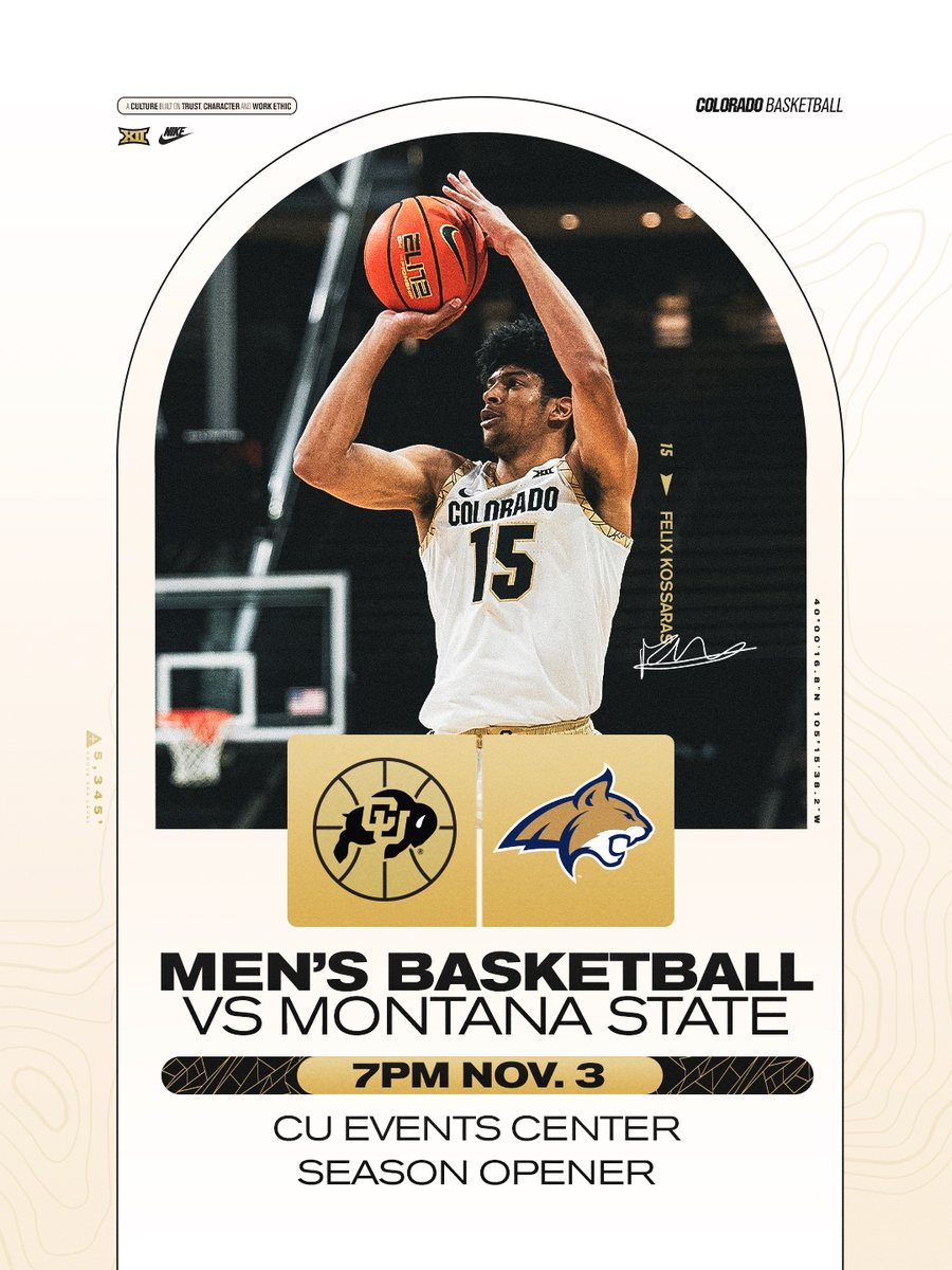 PACK CUEC FOR GAME 1 🔋

🎟️ » buffs.me/MBBvsMSU
students » cubuffs.com/students