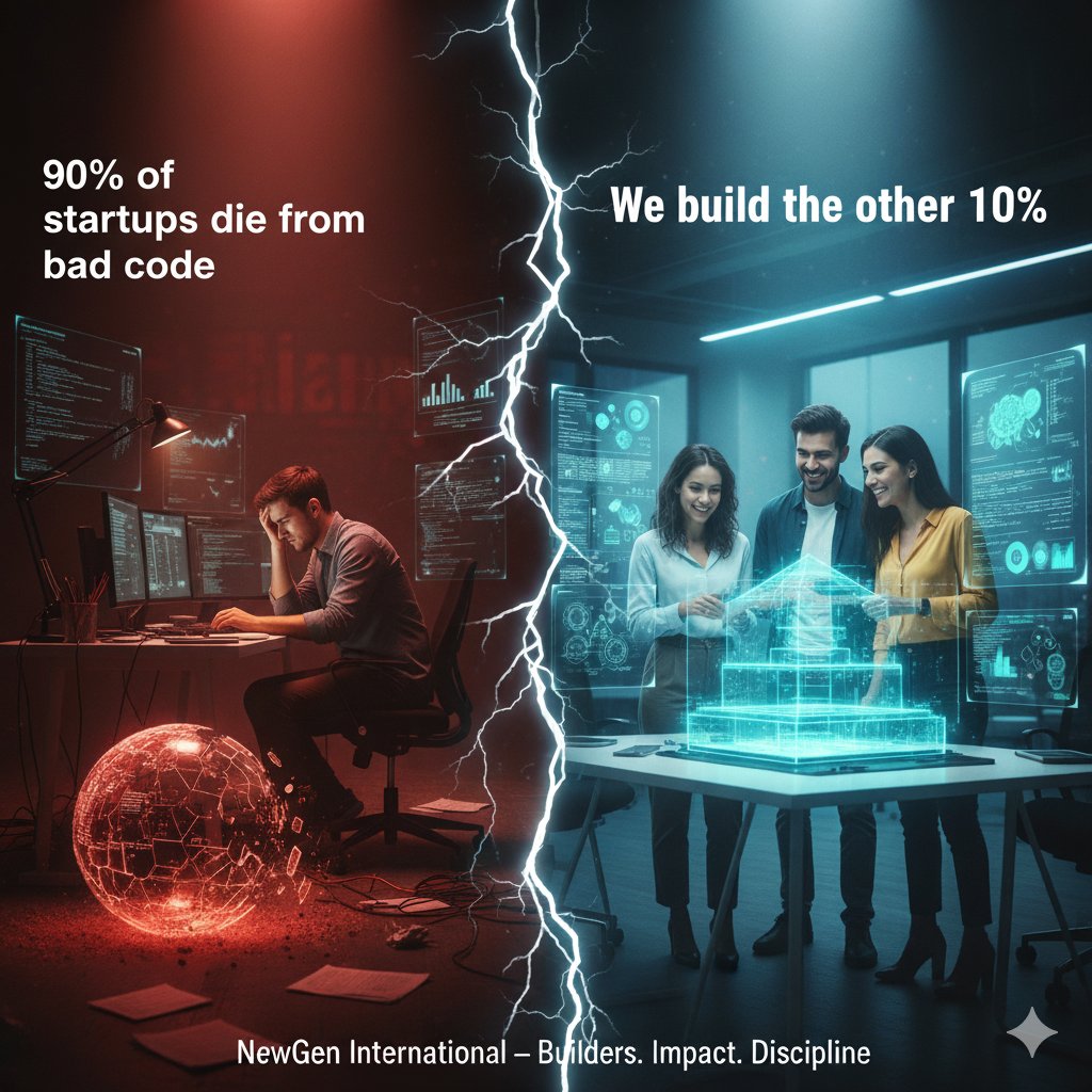 newgen_company's tweet image. 90% of startups die from bad code.
We build the other 10%.

NewGen International — Builders. Impact. Discipline.
wa.me/971582343178

#EngineeringExcellence #CodeWithPurpose #DeepWork