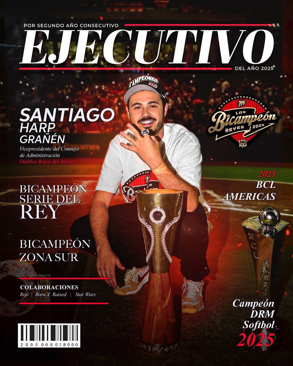 Detrás del bicampeonato hay liderazgo, trabajo y corazón.
Por segundo año consecutivo, nuestro Vicepresidente del Consejo de Administración, Santiago Harp Grañén, es reconocido como Ejecutivo del Año 2025. 👹🏆🏆
