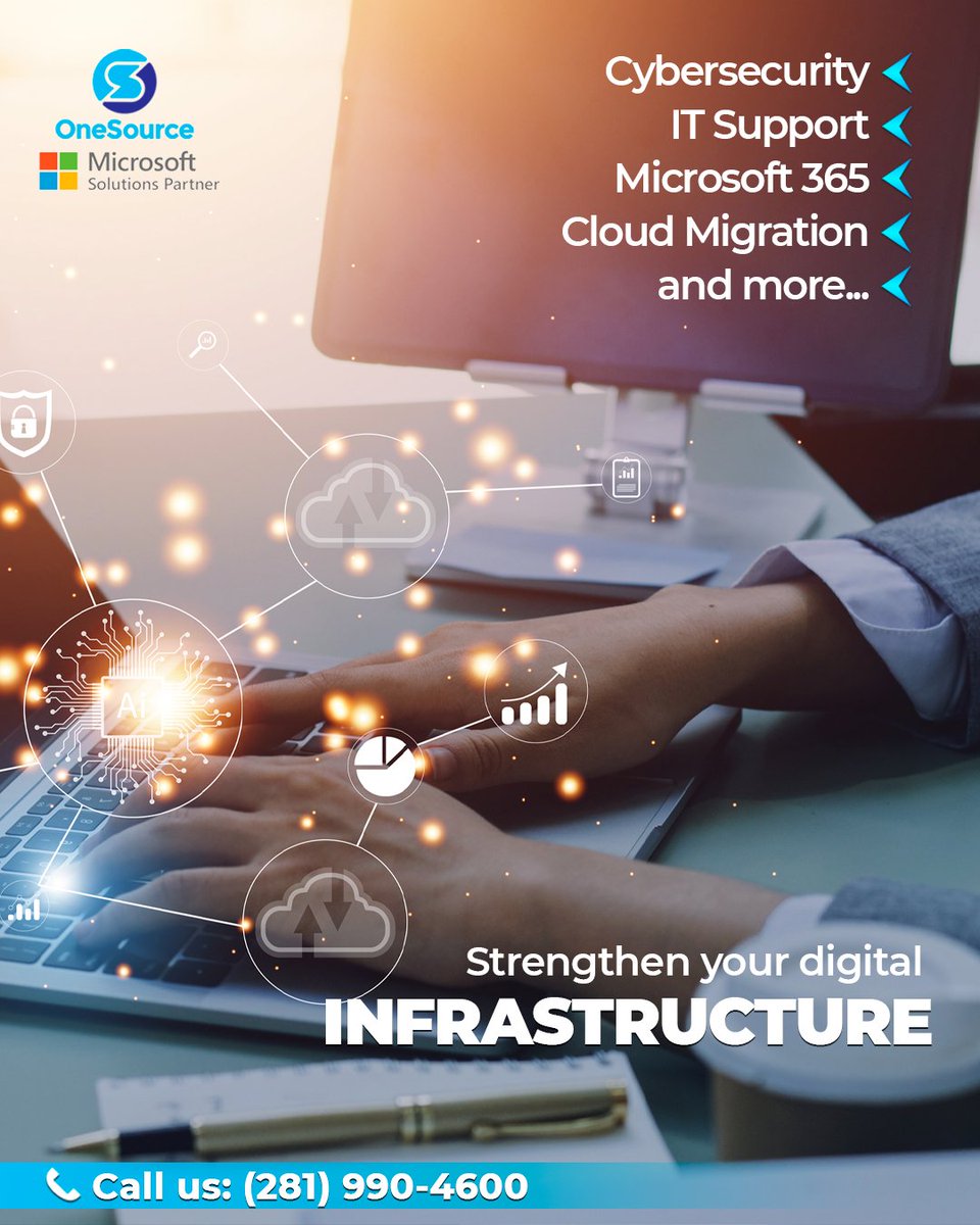 OneSourceCloud's tweet image. Your business deserves more than just basic tech support. With our comprehensive IT services—including cybersecurity, cloud migration, Microsoft 365 integration, and expert support—you’ll gain security, efficiency, and peace of mind.

Ask us how to get started!