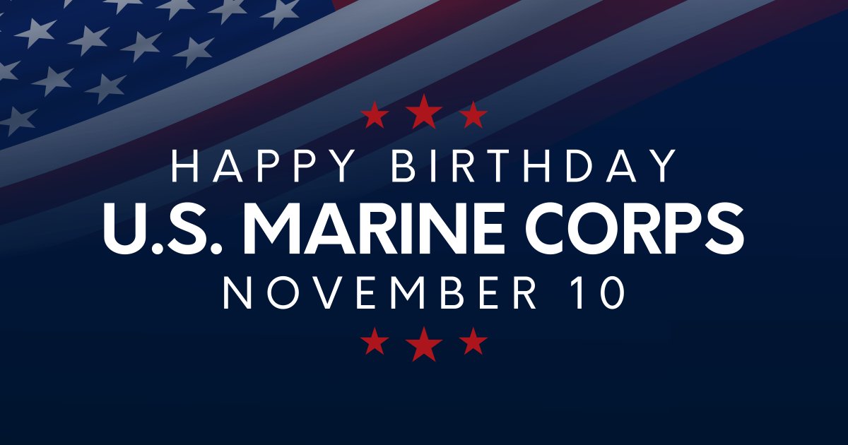 Happy 250th Birthday to the United States Marine Corps!  🎂