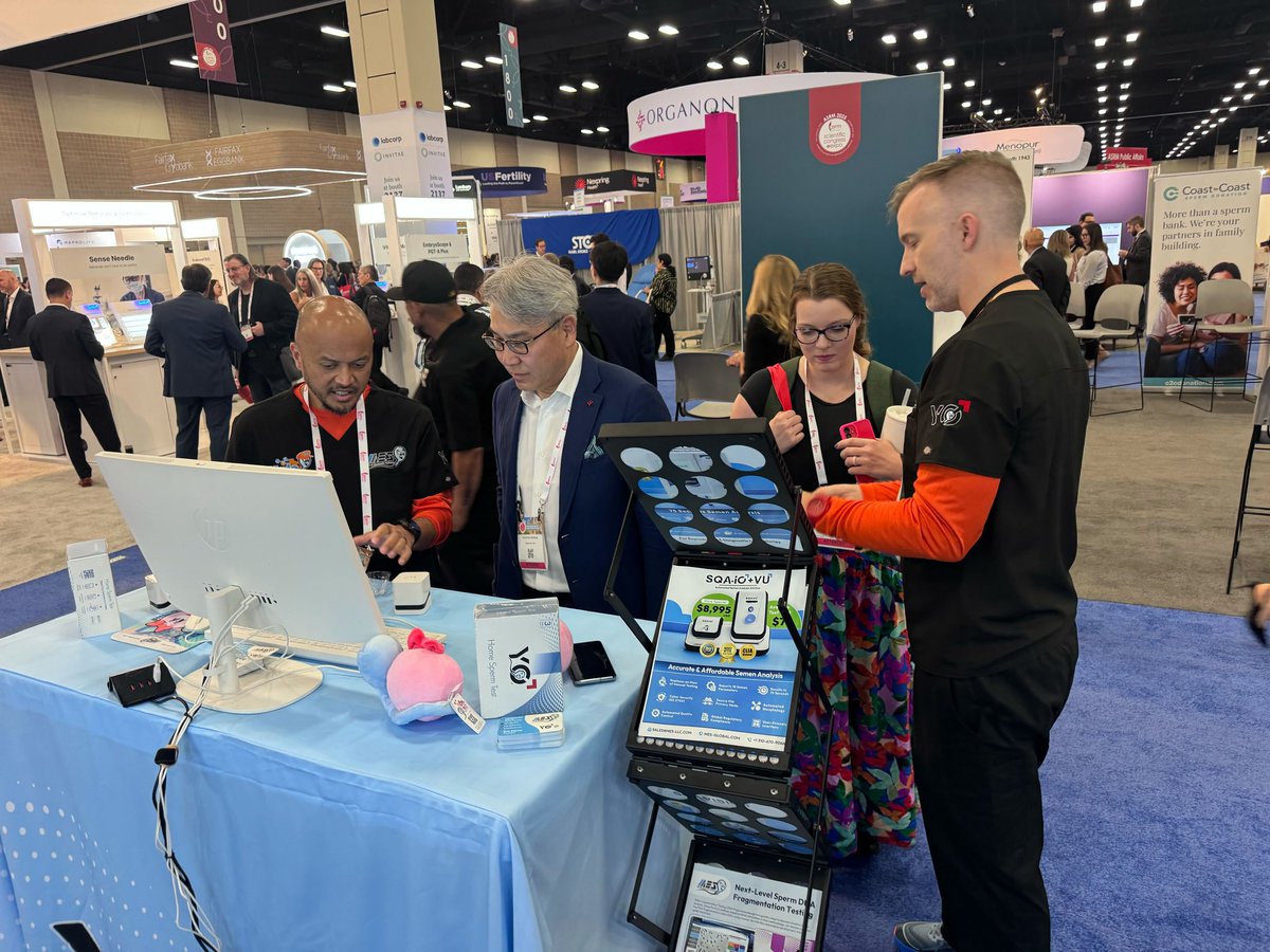MESemenAnalysis's tweet image. Thank you to everyone who stopped by our coaster at ASRM 2025! Let’s keep it rolling for the last day, and make sure you don’t leave San Antonio without a Welcome &amp;amp; Joy! 
📍Find us at Booth #2043

#ASRM2025 #MES #FertilityTesting #MaleFertility #medicalelectronicsystems