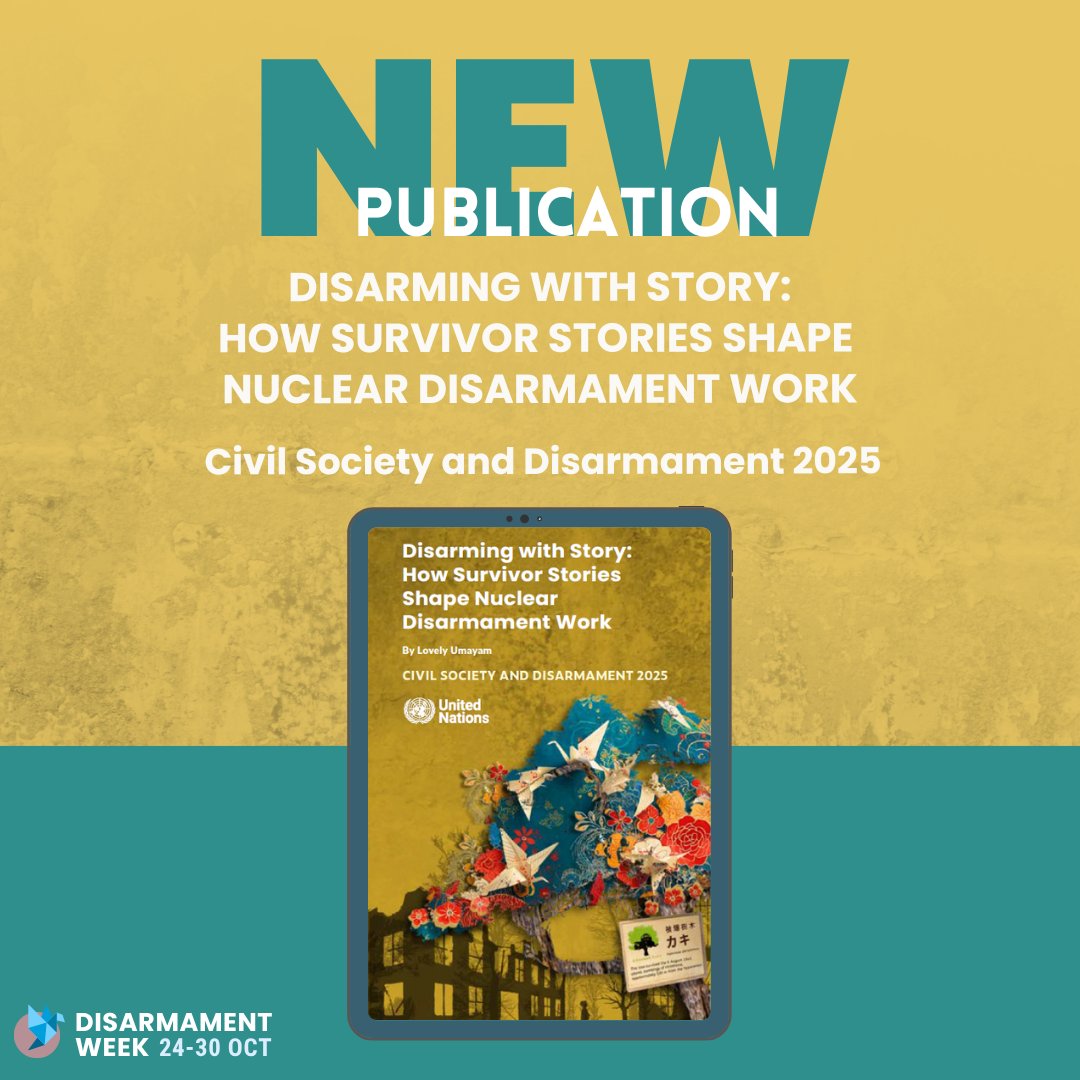 80 years after Hiroshima and Nagasaki, survivor voices matter more than ever. Lovely Umayam's new publication explores how atomic bomb survivors and affected communities preserve their stories through archives, art and testimony.

🔗front.un-arm.org/publications/C…