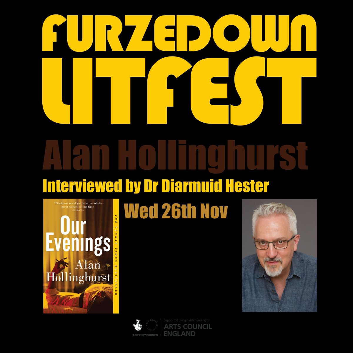 Better_Balham's tweet photo. We are very excited to announce our Reading Rainbows Book Group has teamed up with Furzedown Lit Fest to bring ALAN HOLLINGHURST to Balham Library on Wednesday 26 November at 6pm. 
@WandsworthLibs #AuthorEvent
Free, but booking essential via Eventbrite:
https://t.co/tSEcObgvAg https://t.co/AqzFHLfmQP