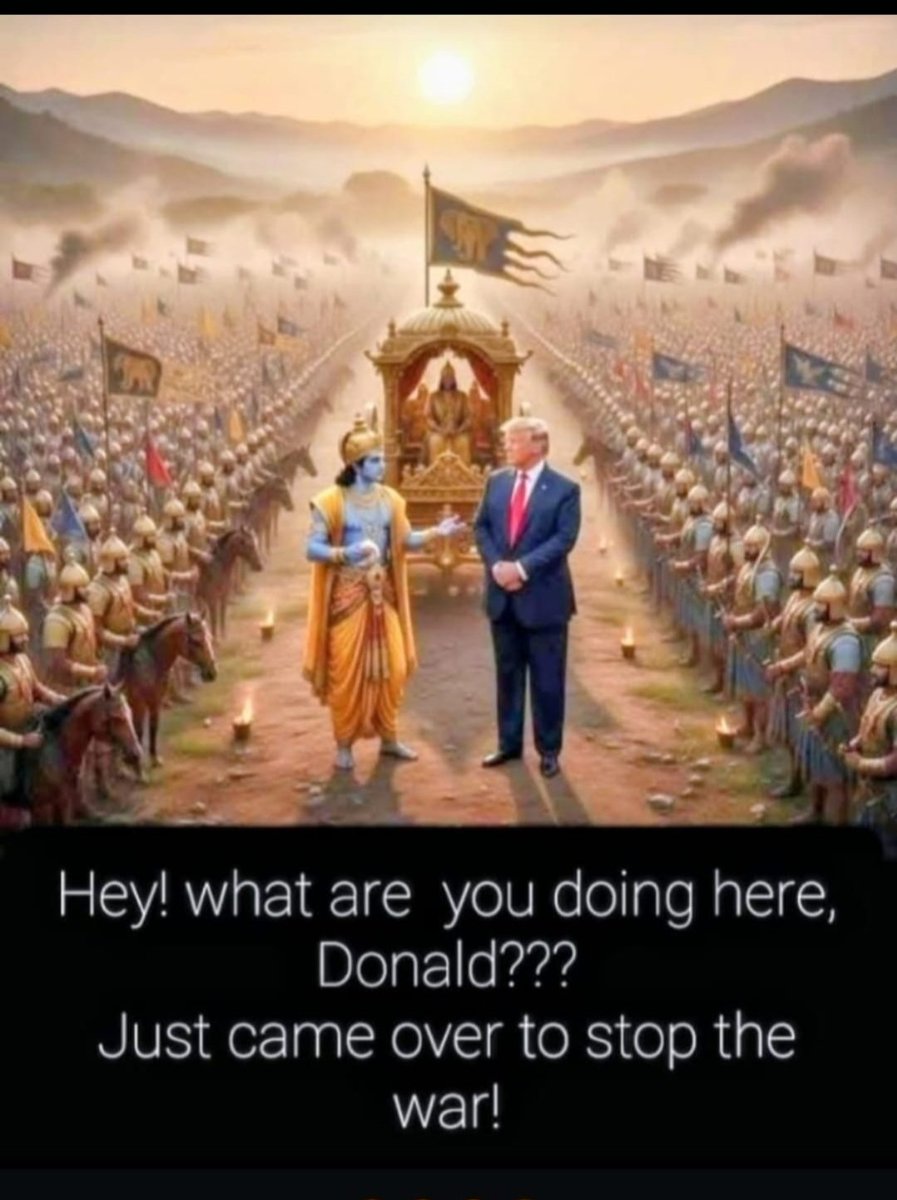 viswanathauthor's tweet photo. #TrumpShutdown How can #Teump who changed d name of #DepartmentofDefense to #DepartmentofWar be awarded d #NobelPeacePrize
I wish Trump was born 5000yrs ago, he wd hav stopped d #Mahabharata war
#NyTimes #BBCBreaking.#CNN #Washingtonpost #AmericaFirst #MAGA #USA #TrumpTariffs https://t.co/OJHQoWH8J9