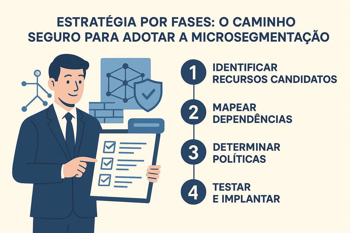 brainworkblog's tweet image. 🧩Estratégia por Fases: o Caminho Seguro para a Microsegmentação

Migrar de uma segmentação tradicional para uma arquitetura de microsegmentação exige mais do que tecnologia — requer planejamento estratégico e transição gradual.

🔍 O que é microsegmentação?
É a prática de…