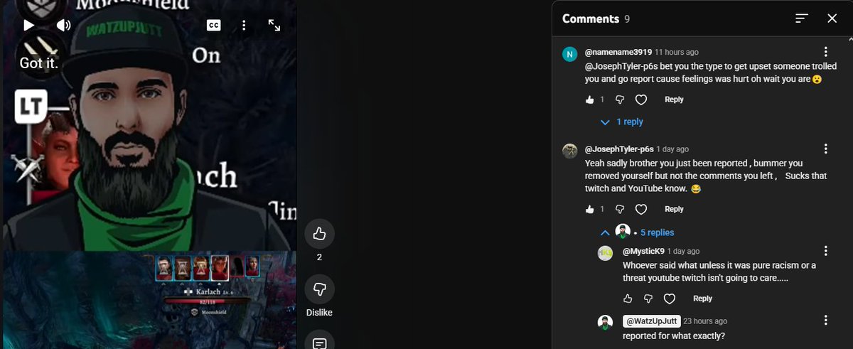 WatzUpJutt's tweet photo. I upset someone by saying something they said to me soo much that they reported my twitch and youtube for giving them their own meds 🤣 bro i cant make this up https://t.co/qrD3qii0OR