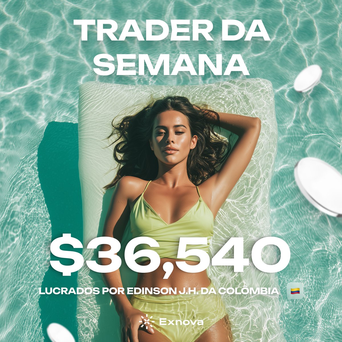 Exnova_pt's tweet photo. US$ 36.540 em uma semana, como? Foi assim que Edinson J.H. da Colômbia ignorou a história do mercado para escrever a sua própria 💰

Pronto para ser a manchete? Negocie na Exnova.
#Exnova #traderdasemana https://t.co/Tlqh0FQRfa