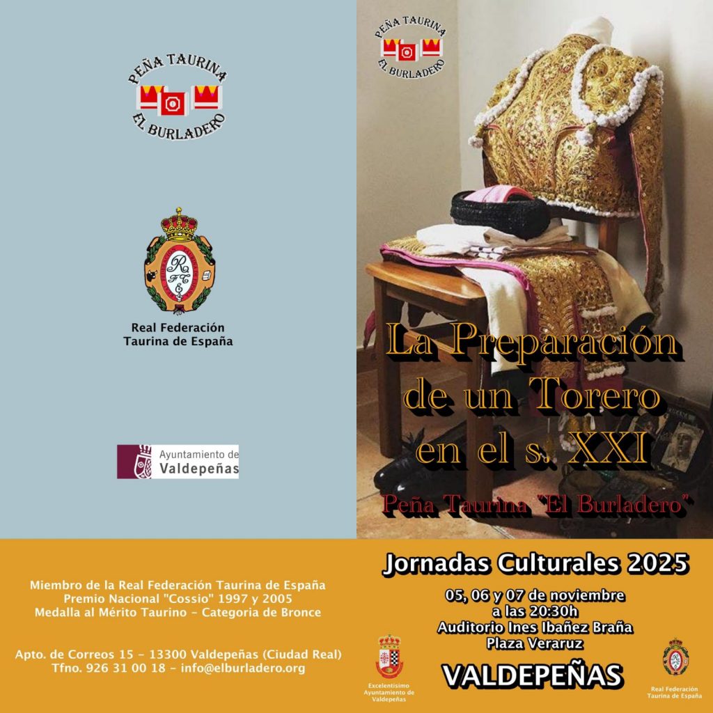 📝 COLOQUIOS

👉 XXXVIII Jornadas Culturales Taurinas en Valdepeñas
chicuelinasytafalleras.com/actualidad/xxx… <a href="/RaulFSanchez/">Raúl Sánchez</a> <a href="/vzafrilla/">Victor Zafrilla</a>