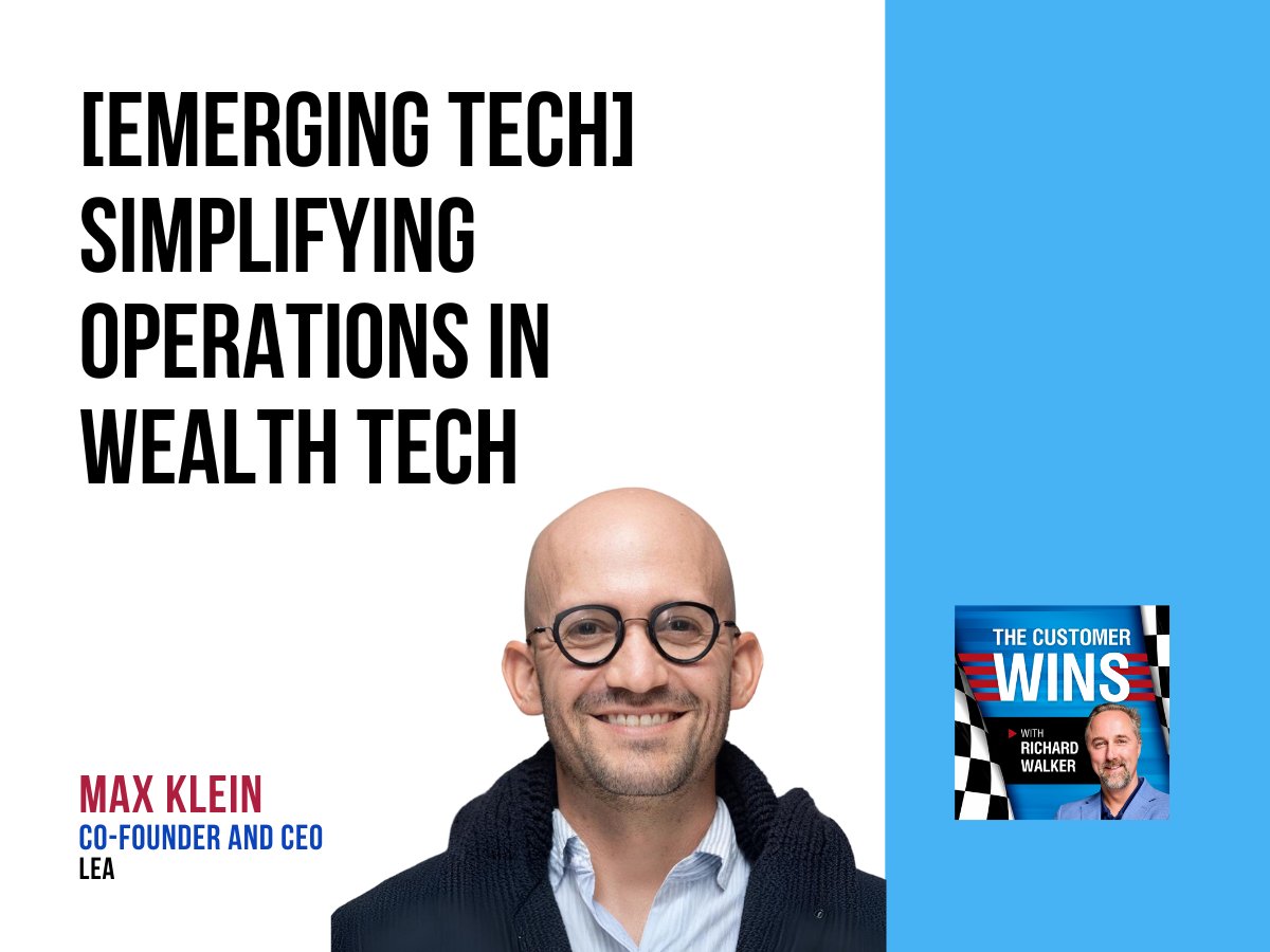 QuikForms's tweet image. Client data is messy — PDFs, statements, conversations. How do you turn that into usable data?

On #TheCustomerWins, Rich Walker talks with Max Klein, CEO of LEA, about using AI to turn data chaos into operational clarity.

Listen: quikforms.com/post/emerging-…

#Fintech #WealthTech