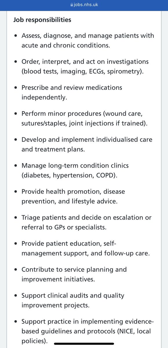 medicalmodelbri's tweet image. You will make independent clinical decisions,interpret test results,prescribe medications & refer pts to specialists when appropriate.The post holder may be required to work autonomously for parts of the week when no GP is onsite,with remote clinical support available as needed