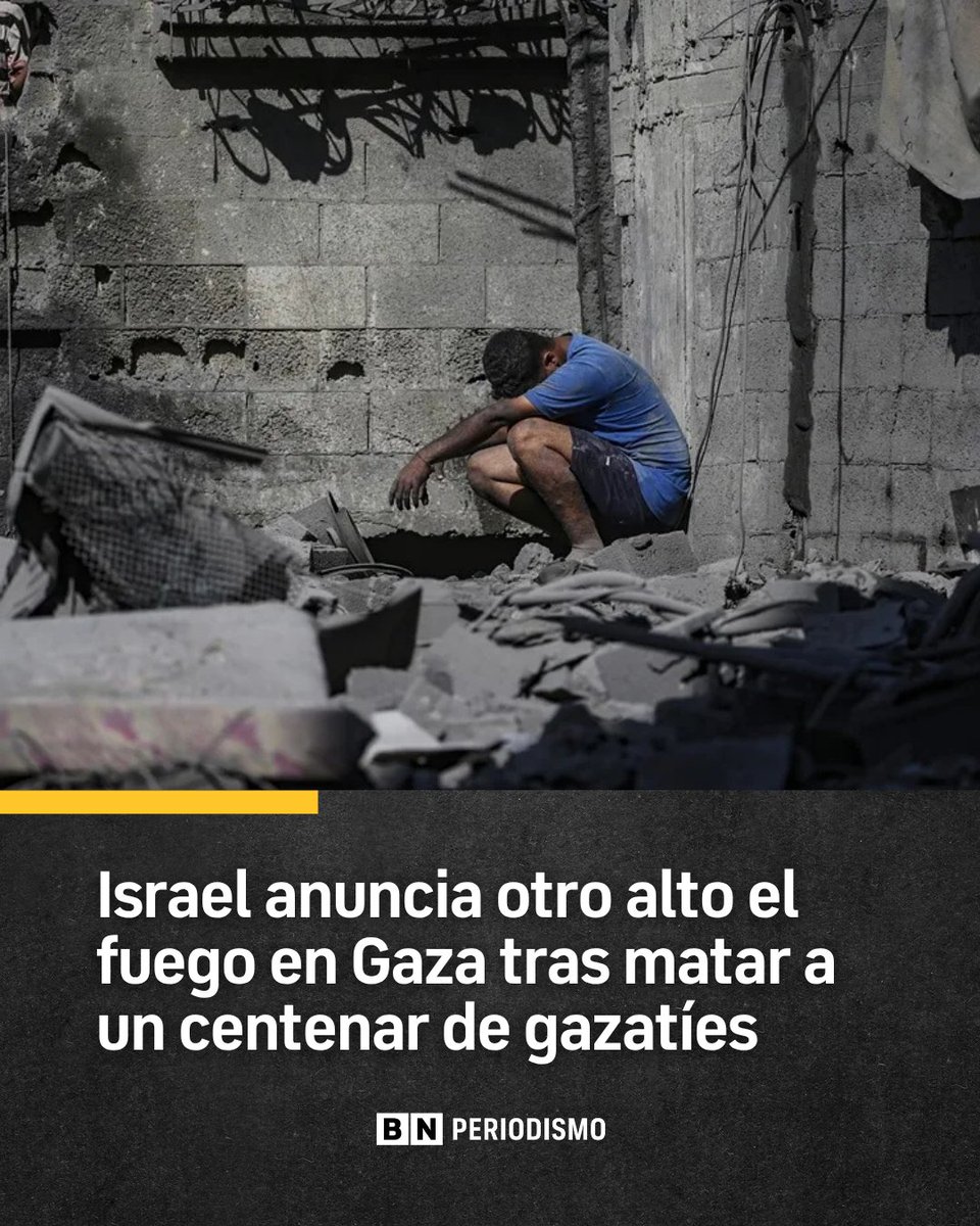 El Ejército israelí informó este miércoles que reanudó la aplicación del alto el fuego en la Franja de Gaza, luego de una serie de ataques que, según las autoridades gazatíes, dejaron al menos 104 muertos, entre ellos 46 niños y 20 mujeres. Las Fuerzas de Defensa de Israel