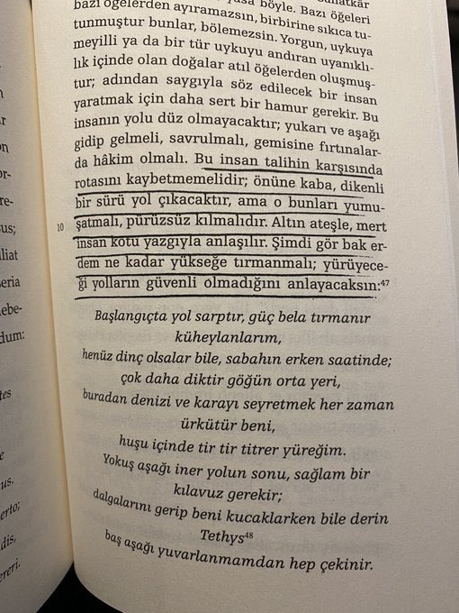 bhrdmn's tweet photo. “İnsanların çoğu, talihsizlikten yakınır; ama talihsizlik, aslında bir lütuftur. Çünkü talihsizlik, insanı kendine getirir. Rahatlık içinde uyuyan ruh, ancak sarsıntıyla uyanır. Kötülerin ise hiçbir şeye ihtiyacı yoktur; çünkü zaten hiçbir şey istemezler. https://t.co/yGlSZd5221