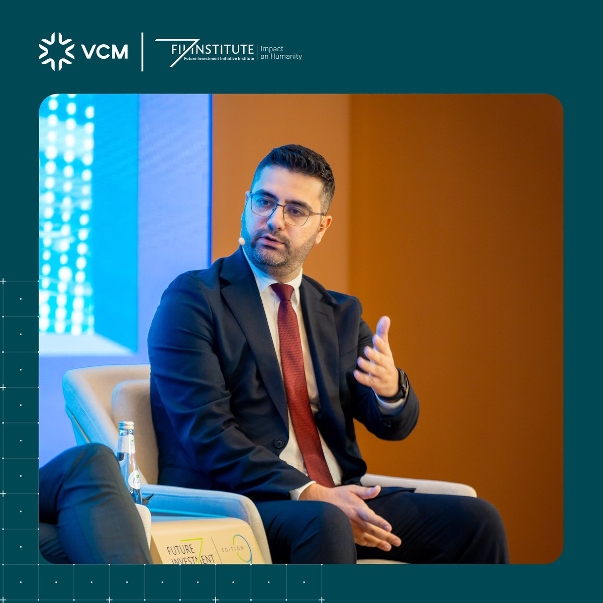 vcm_en's tweet image. At the Future Investment Initiative 2025, Fadi Saadeh, Acting CEO of the #VCM, highlighted how innovation and responsible energy practices are key to building resilient systems that power the world’s critical sectors.

#FII9 #CarbonMarkets