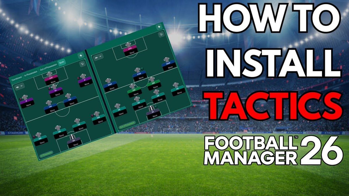 Want to know how to Download and Install custom Tactics in FM26?

Download: sortitoutsi.net/football-manag…

Install: 
📖 sortitoutsi.net/content/74857/… 
🎬 youtube.com/watch?v=-6-yH8…