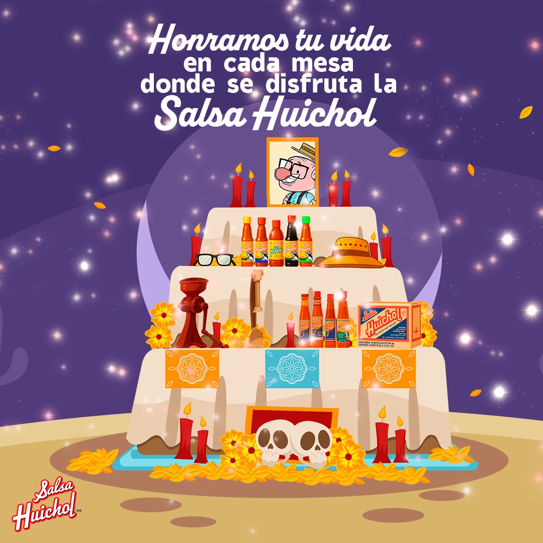 Porque los que se van, nunca se olvidan… sobre todo cuando su sabor sigue con nosotros ❤️❤️🌶️✨

#SalsaHuichol #ÉchaleHuichol  #ÉchaleTuSaborConsentido #DíaDeMuertos