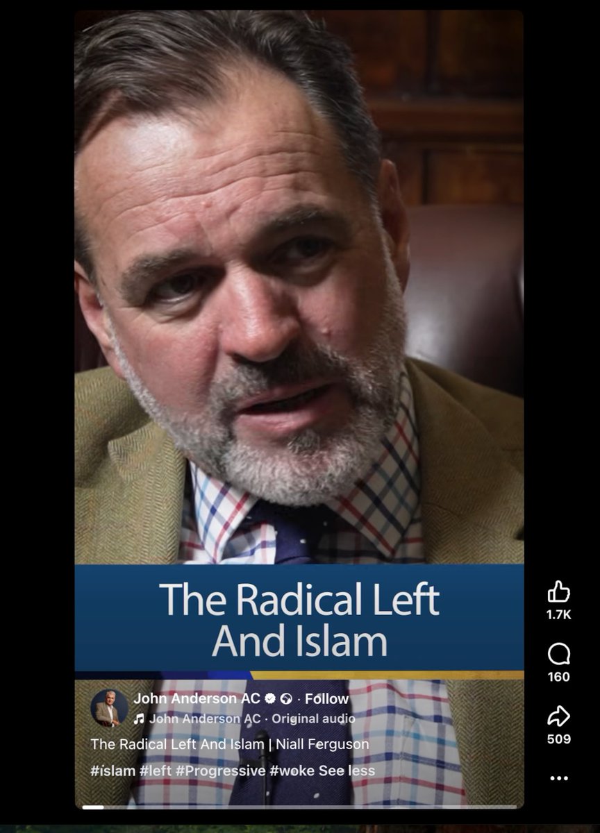 The Radical Left And Islam | Niall Ferguson
#i̇slam #left #Progressive #woke 

facebook.com/share/r/1YzR1r…