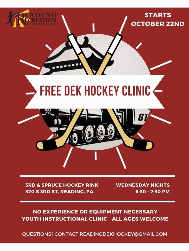 🏒🏒Reading Dek Hockey League is bringing back our Free Clinics for youth ages 4-16!
Come out on Wednesdays and learn to play with our coaches! Equipment provided for anyone who needs it!
📨 readingdekhockey@gmail.com
#WeAreWeiser